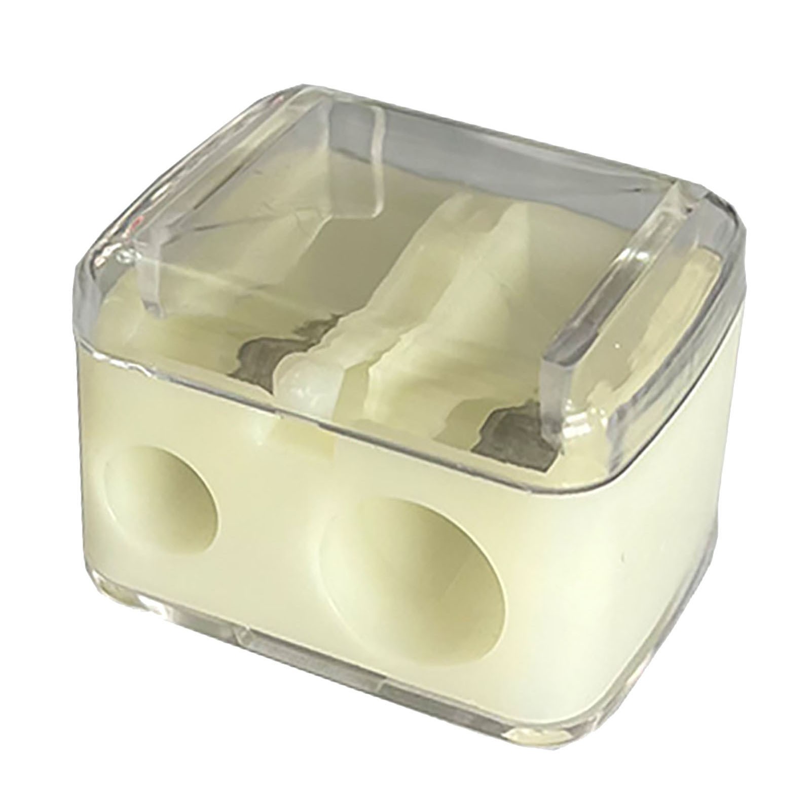 MOQIN Pencil Sharpener, Jumbo Crayon Sharpener, Cosmetic Pencil Sharpener, Makeup Pencil Sharpener, Dual Holes Eyeliner Sharpener for Eyeliner Lipliner Pencils